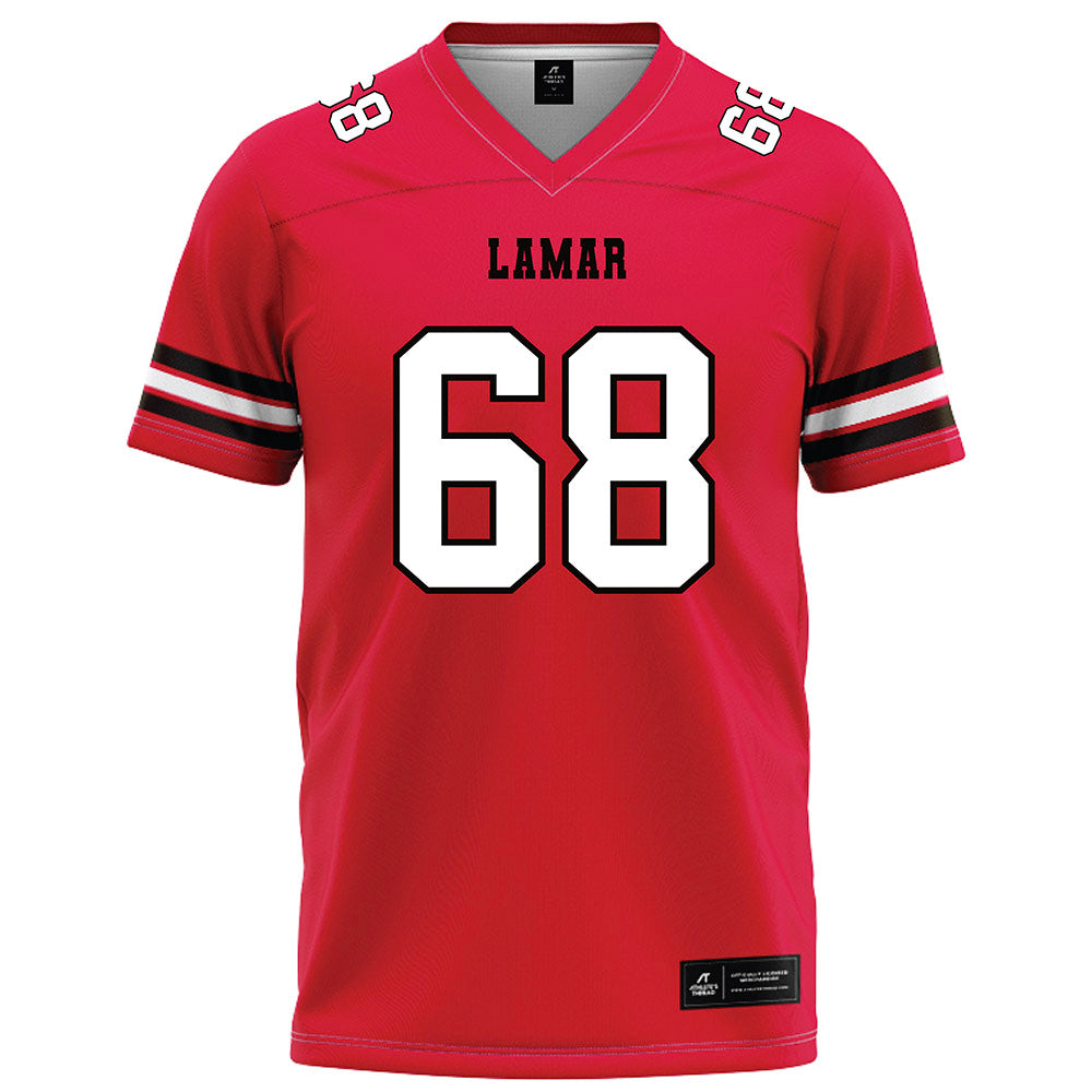 Lamar - NCAA Football : Zaylen Graham - Red Football Jersey-0