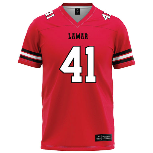 Lamar - NCAA Football : Taveian Landry - Red Football Jersey-0