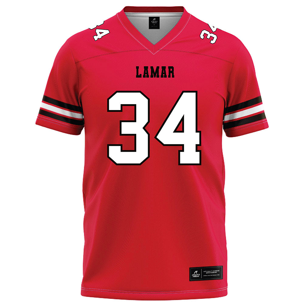 Lamar - NCAA Football : Ean Carr - Red Football Jersey-0
