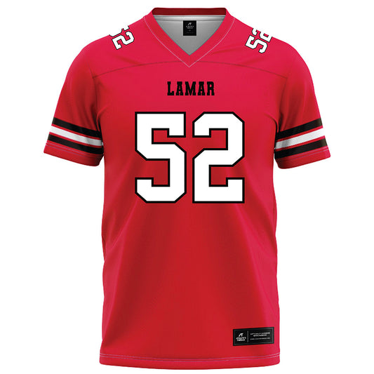 Lamar - NCAA Football : Nicolaus Chenevert - Red Football Jersey-0