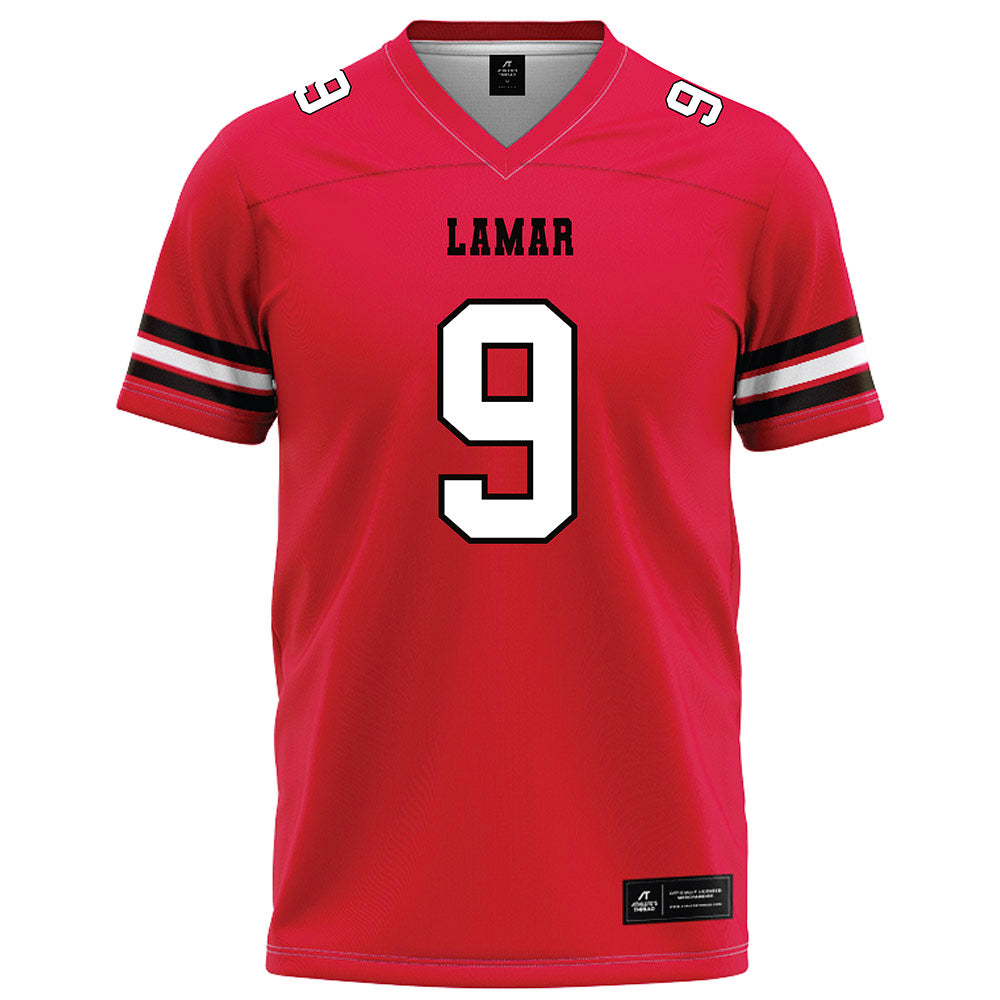 Lamar - NCAA Football : Mason Wuenschel - Red Football Jersey-0