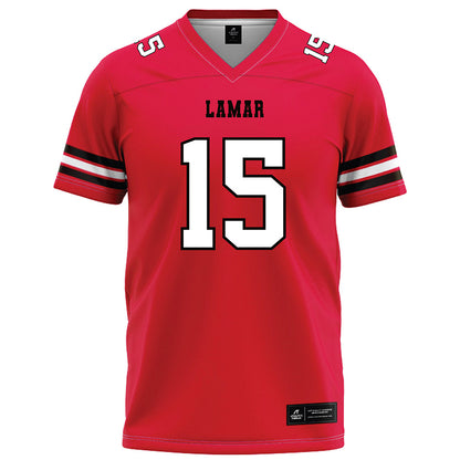 Lamar - NCAA Football : Mason Manning - Red Football Jersey-0