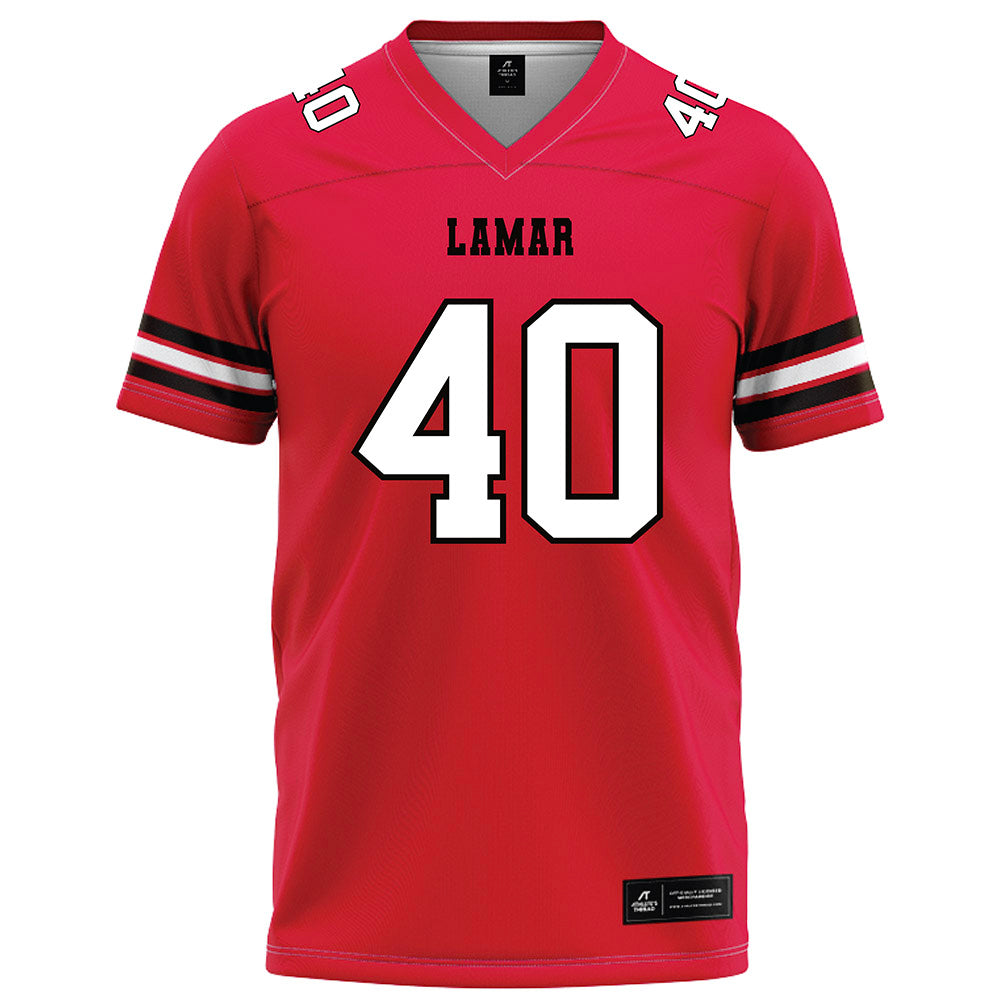 Lamar - NCAA Football : Skylar Stankovich - Red Football Jersey-0