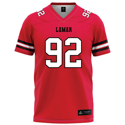 Lamar - NCAA Football : Broderick Sublet - Red Football Jersey-0