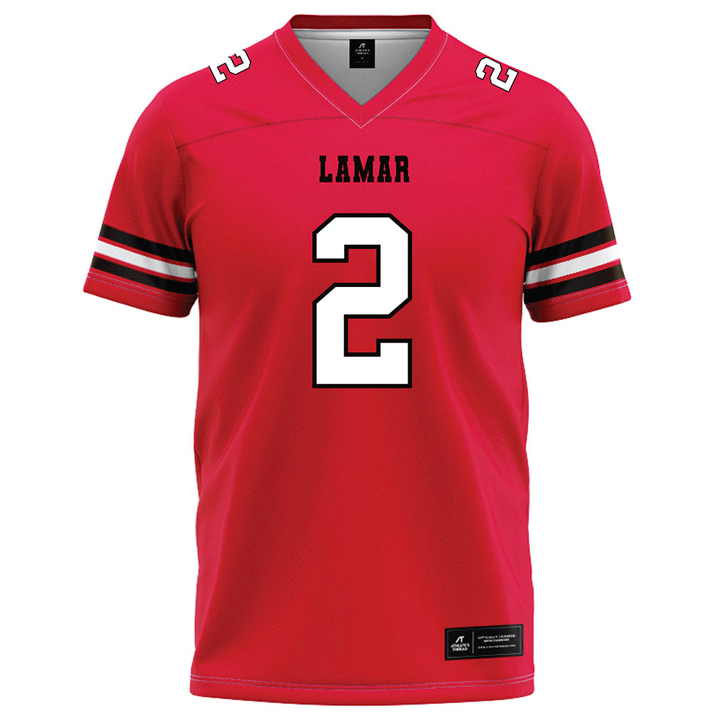 Lamar - NCAA Football : Aiden McCown - Red Football Jersey-0