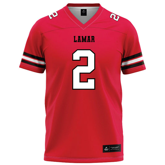 Lamar - NCAA Football : Aiden McCown - Red Football Jersey-0