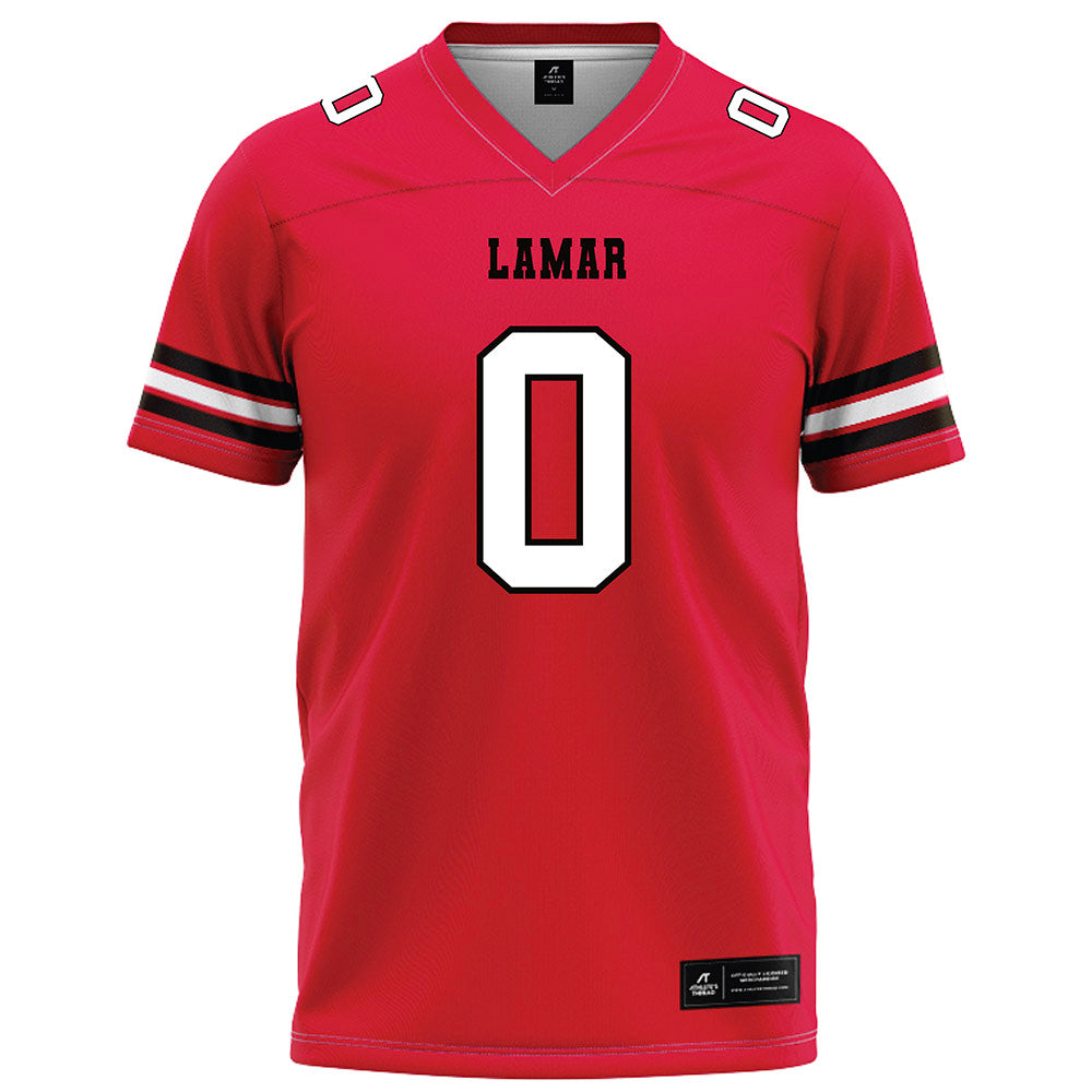 Lamar - NCAA Football : Christopher Campbell - Red Football Jersey-0