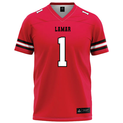 Lamar - NCAA Football : Davin Driskell - Red Football Jersey-0