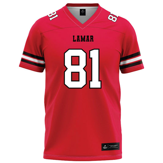 Lamar - NCAA Football : Bisi Bello - Red Football Jersey-0