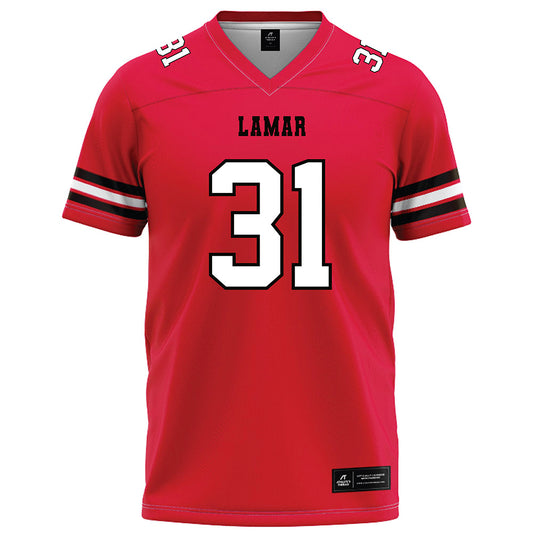 Lamar - NCAA Football : Kamron Hall - Red Football Jersey-0