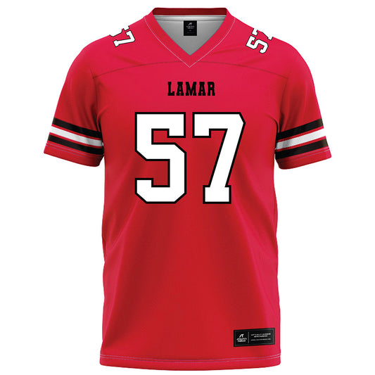 Lamar - NCAA Football : Courtlyn Houston - Red Football Jersey-0