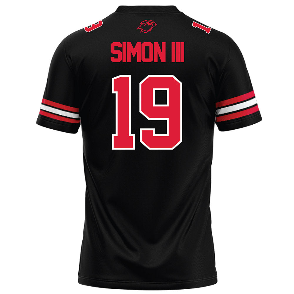 Lamar - NCAA Football : Albert Simon III - Black Football Jersey-1