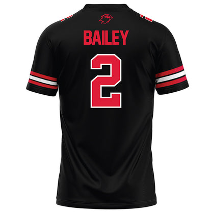 Lamar - NCAA Football : Brennen Bailey - Black Football Jersey-1