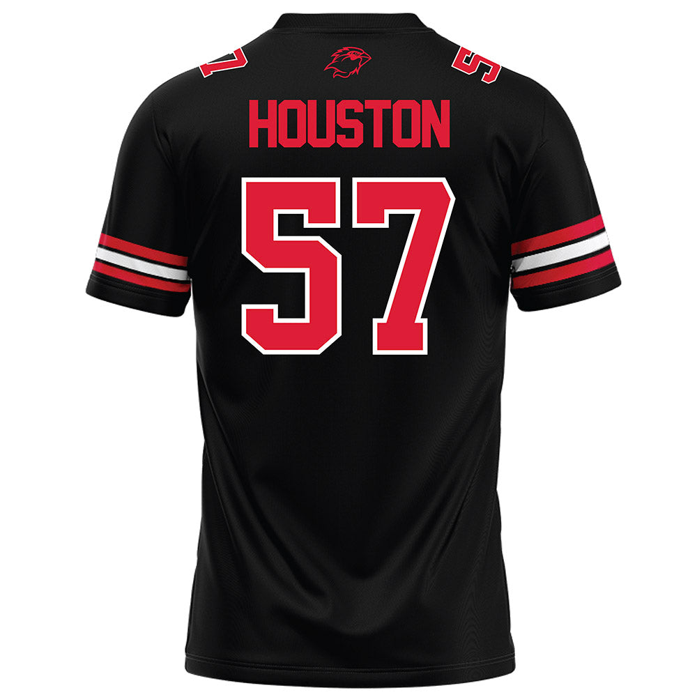 Lamar - NCAA Football : Courtlyn Houston - Black Football Jersey-1