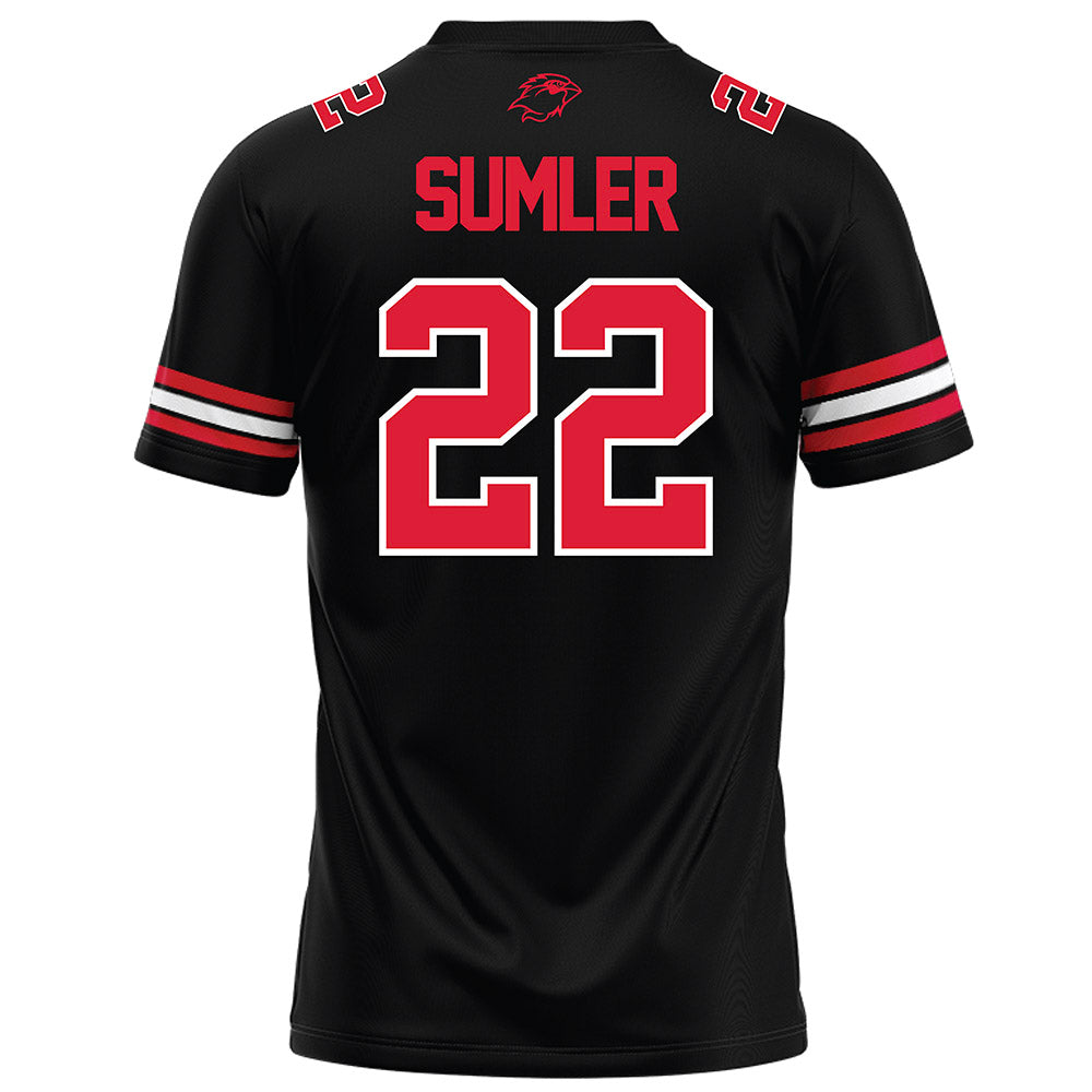 Lamar - NCAA Football : Alex Sumler - Black Football Jersey-1