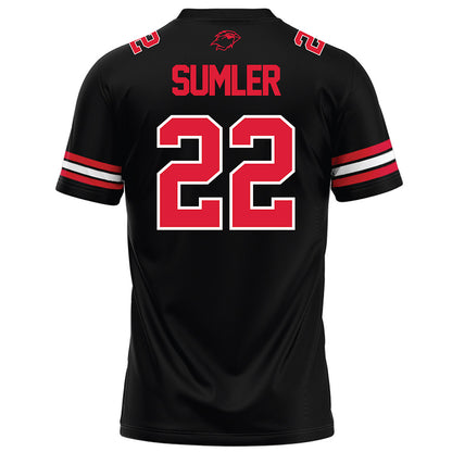 Lamar - NCAA Football : Alex Sumler - Black Football Jersey-1