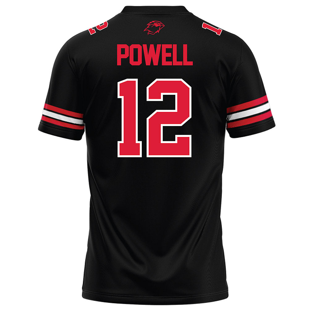 Lamar - NCAA Football : Lucas Powell - Black Football Jersey-1