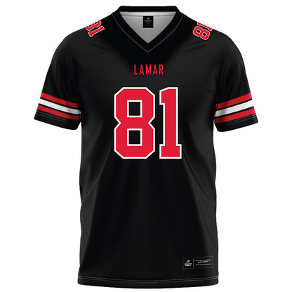 Lamar - NCAA Football : Bisi Bello - Black Football Jersey-0
