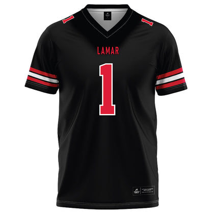 Lamar - NCAA Football : Davin Driskell - Black Football Jersey-0