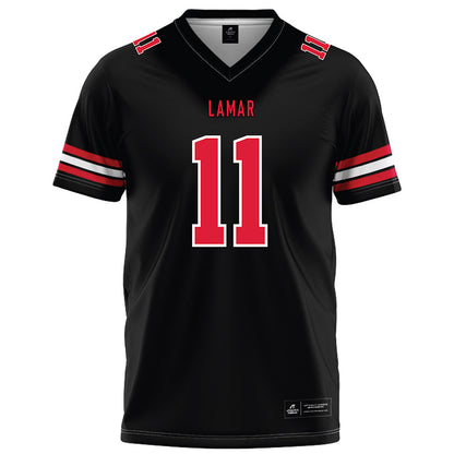Lamar - NCAA Football : Ty Bryson - Black Football Jersey-0