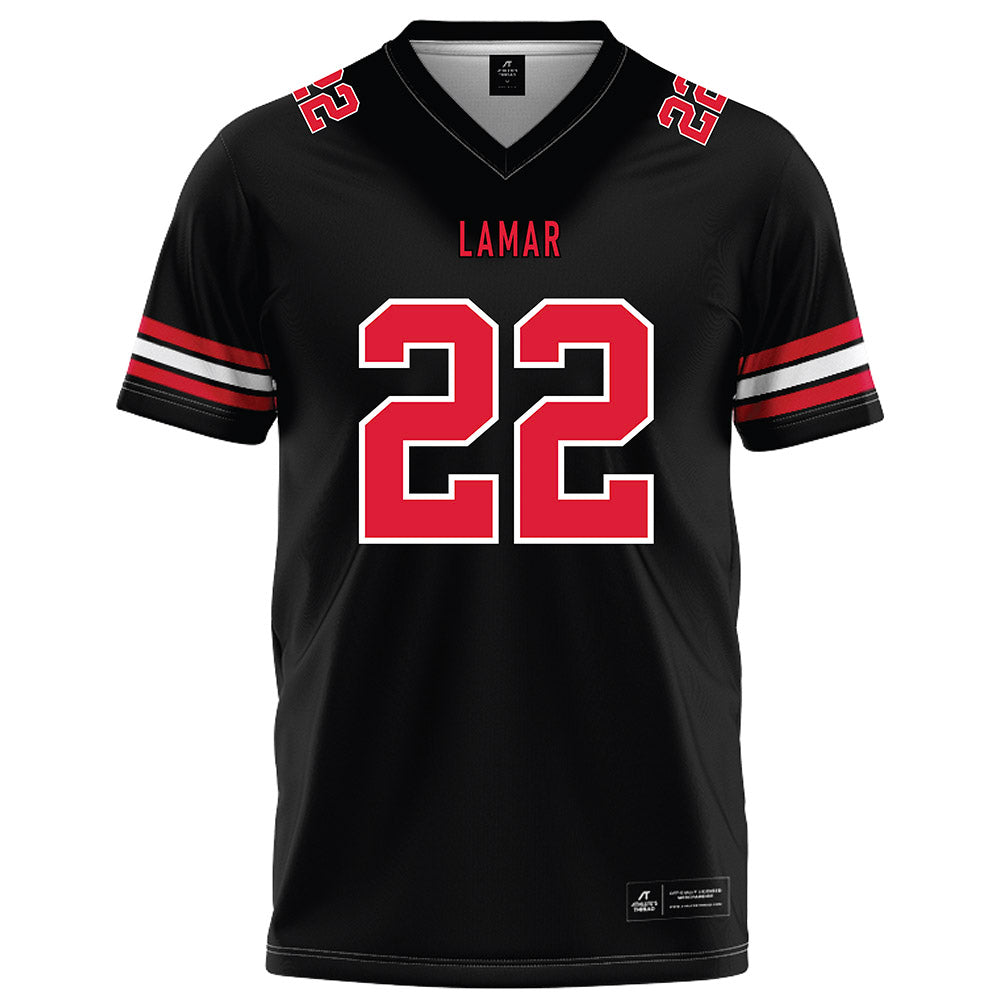 Lamar - NCAA Football : Alex Sumler - Black Football Jersey-0