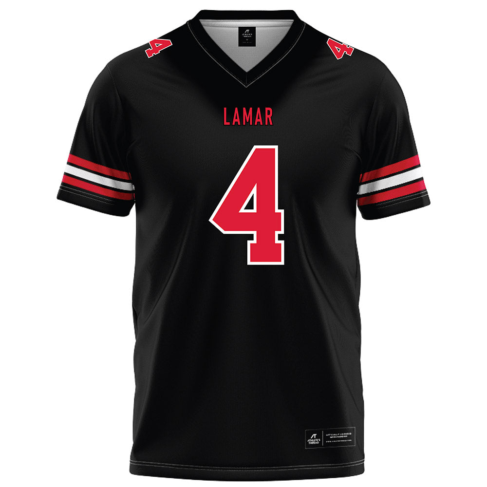 Lamar - NCAA Football : Ladamion Mcdowell - Black Football Jersey-0