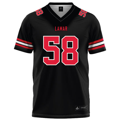 Lamar - NCAA Football : Brandon Stuckey - Black Football Jersey-0