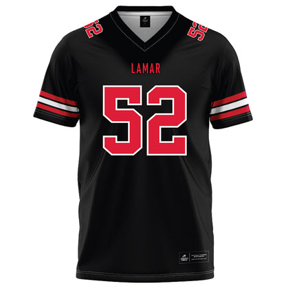Lamar - NCAA Football : Nicolaus Chenevert - Black Football Jersey-0