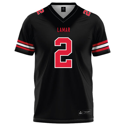 Lamar - NCAA Football : Brennen Bailey - Black Football Jersey-0