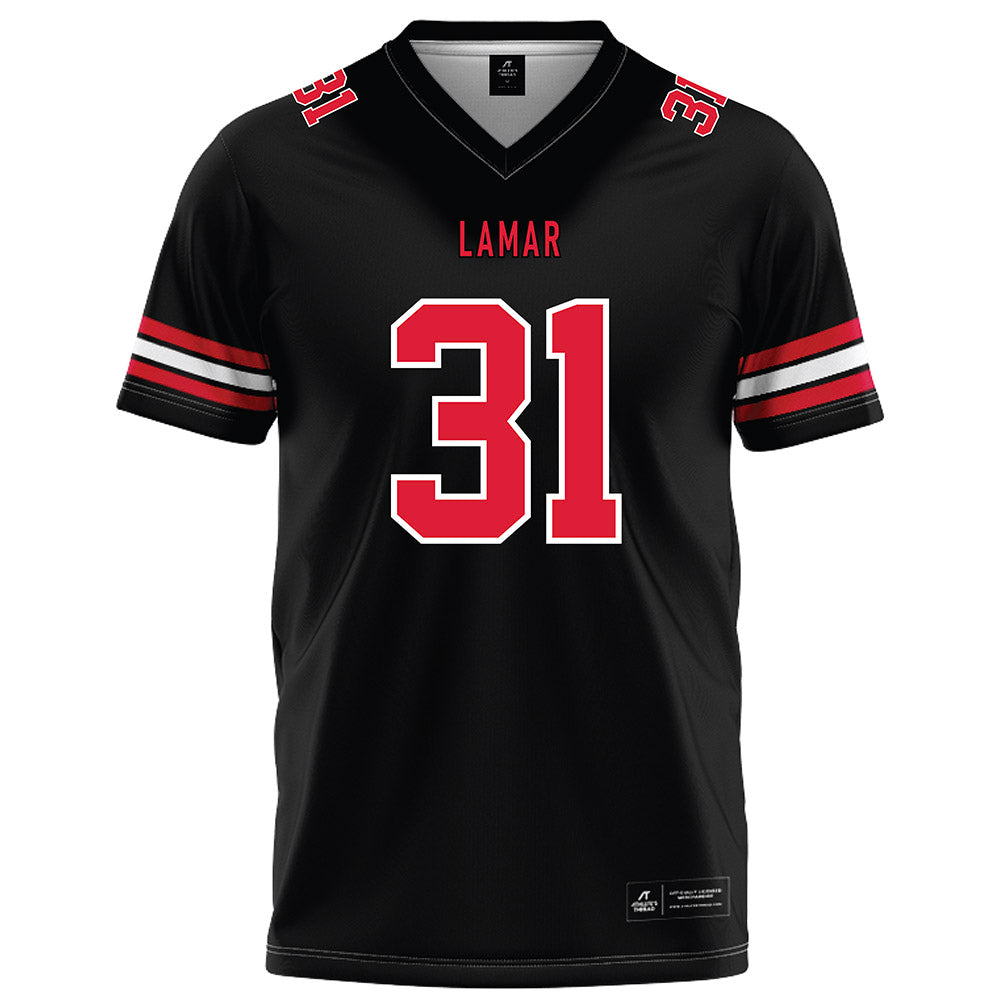 Lamar - NCAA Football : Kamron Hall - Black Football Jersey-0