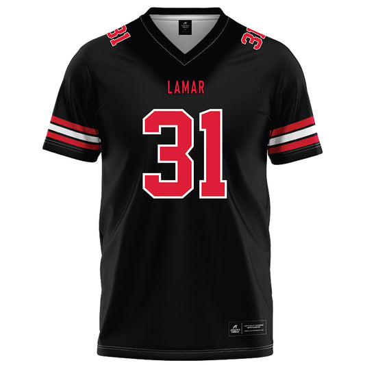 Lamar - NCAA Football : Kamron Hall - Black Football Jersey-0