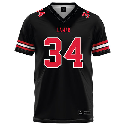 Lamar - NCAA Football : Ean Carr - Black Football Jersey-0