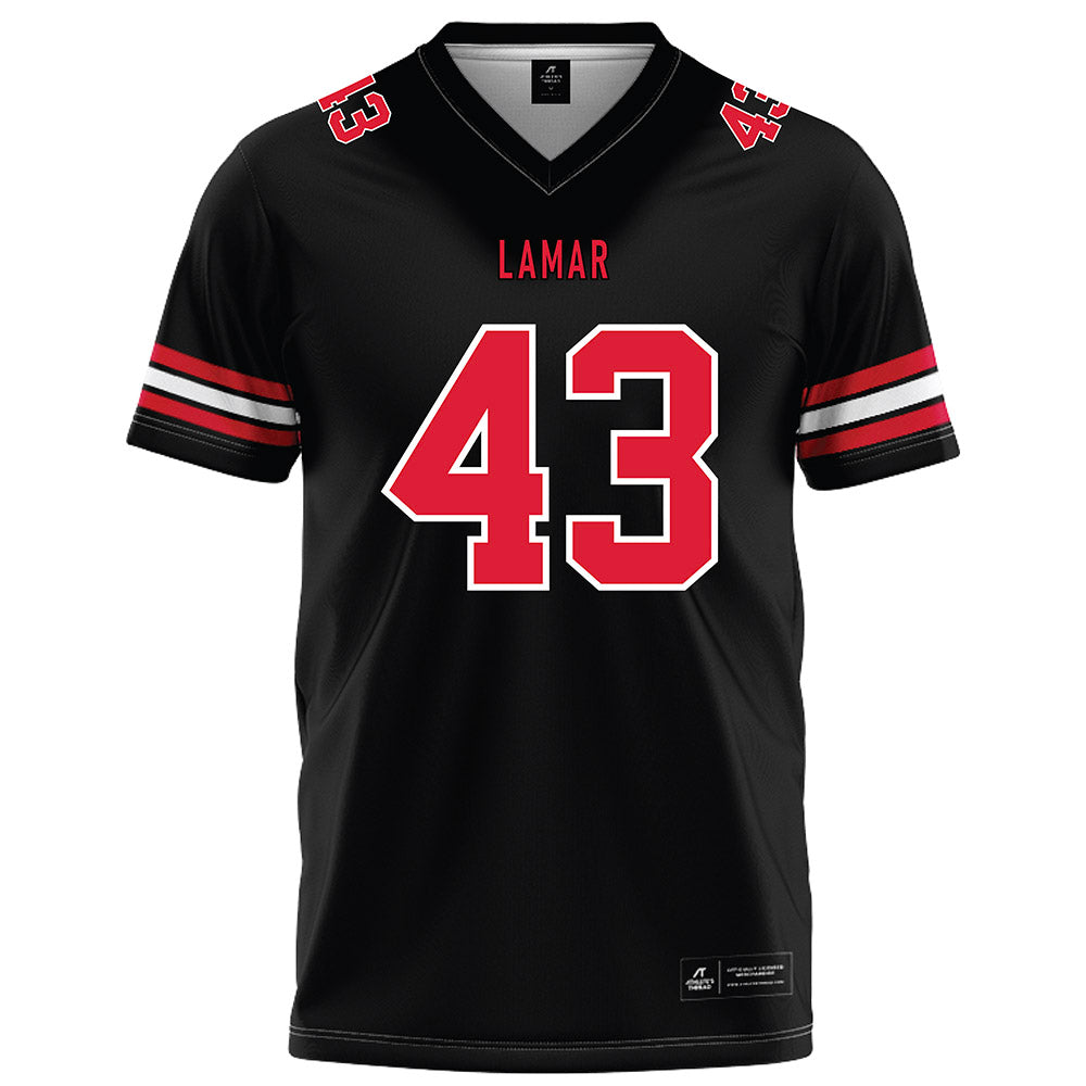 Lamar - NCAA Football : Ladamion Mcdowell - Black Football Jersey-0