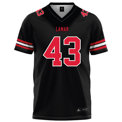 Lamar - NCAA Football : Ladamion Mcdowell - Black Football Jersey-0