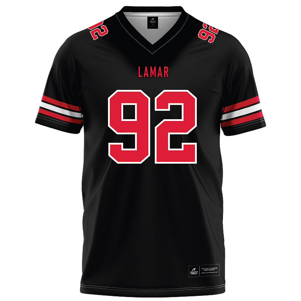 Lamar - NCAA Football : Broderick Sublet - Black Football Jersey-0