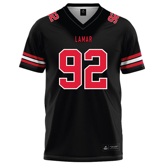Lamar - NCAA Football : Broderick Sublet - Black Football Jersey-0