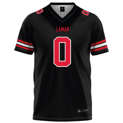 Lamar - NCAA Football : Christopher Campbell - Black Football Jersey-0