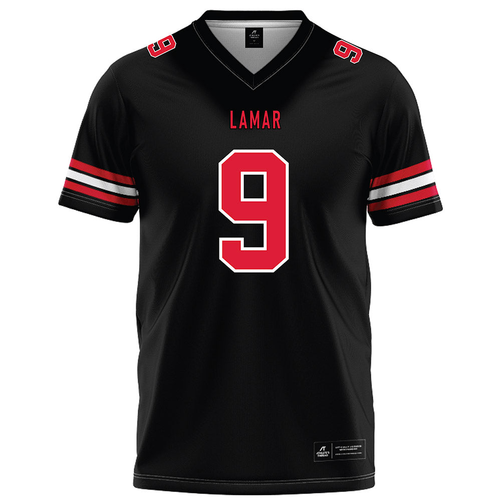 Lamar - NCAA Football : Mason Wuenschel - Black Football Jersey-0