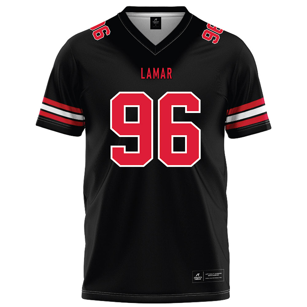 Lamar - NCAA Football : Fred Banks Jr - Black Football Jersey-0
