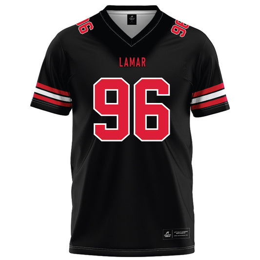 Lamar - NCAA Football : Fred Banks Jr - Black Football Jersey-0