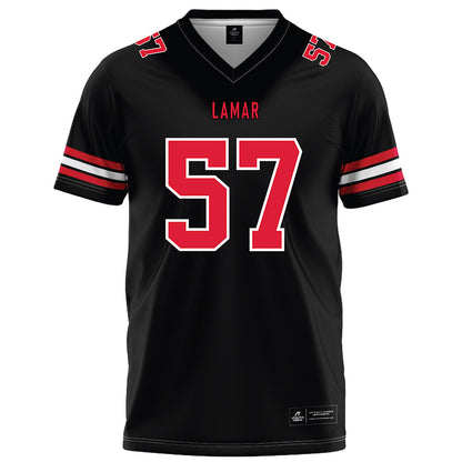 Lamar - NCAA Football : Courtlyn Houston - Black Football Jersey-0