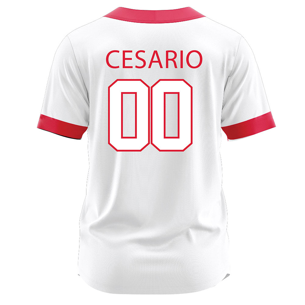 Lamar - NCAA Softball : Bri Cesario - White Jersey-1