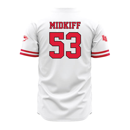 Lamar - NCAA Baseball : Daniel Midkiff - White Jersey-1