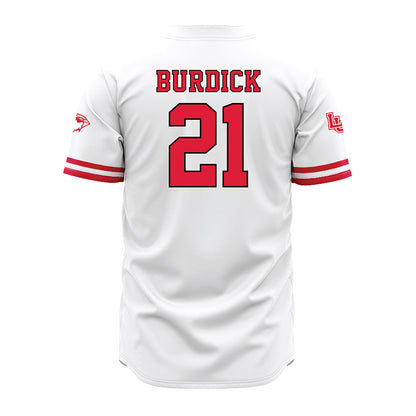 Lamar - NCAA Baseball : Gage Burdick - White Jersey-1