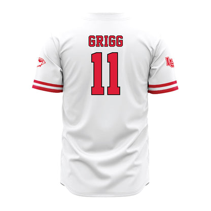 Lamar - NCAA Baseball : Landon Grigg - White Jersey-1
