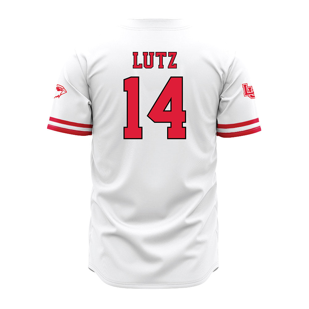 Lamar - NCAA Baseball : Travis Lutz - White Jersey-1