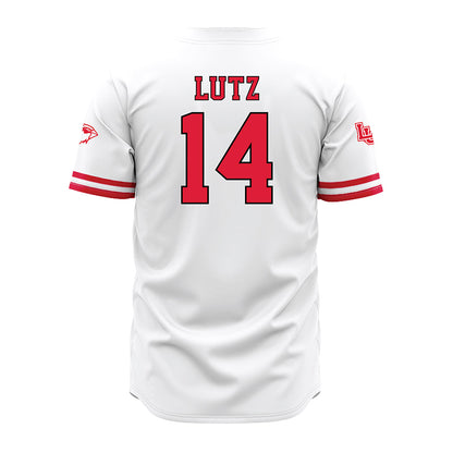 Lamar - NCAA Baseball : Travis Lutz - White Jersey-1