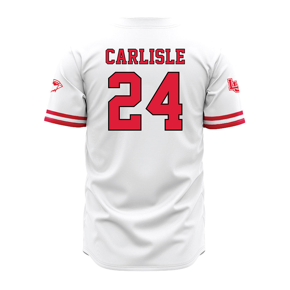 Lamar - NCAA Baseball : Tanner Carlisle - White Jersey-1