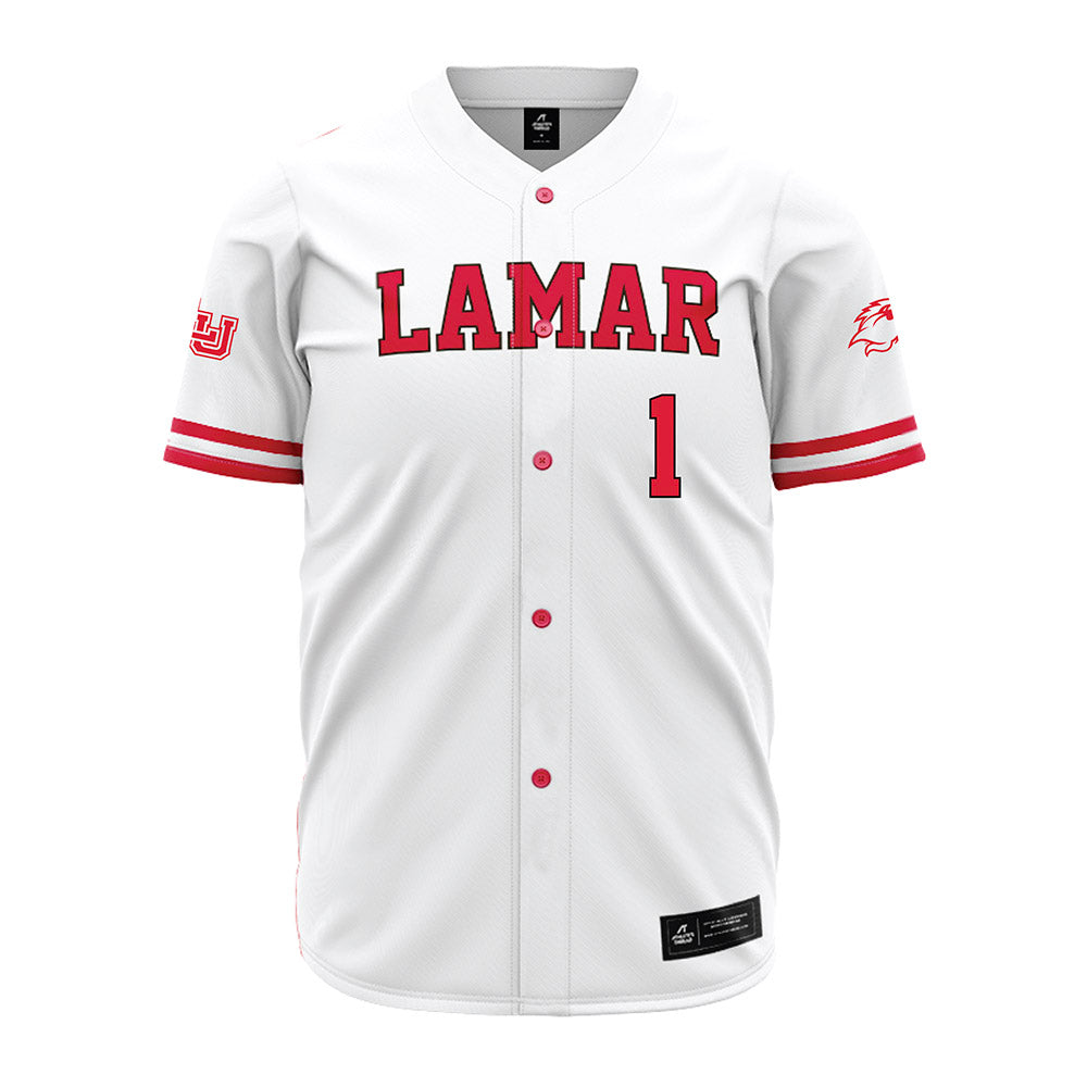 Lamar - NCAA Baseball : Jake Wagoner - White Jersey-0