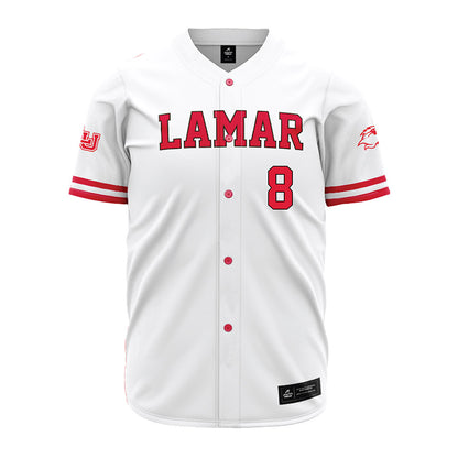 Lamar - NCAA Baseball : Ty Dagley - White Jersey-0